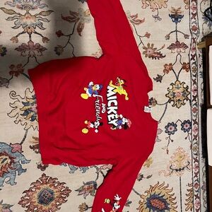 Disney Red Mickey and Friends Kids Sweatshirt
